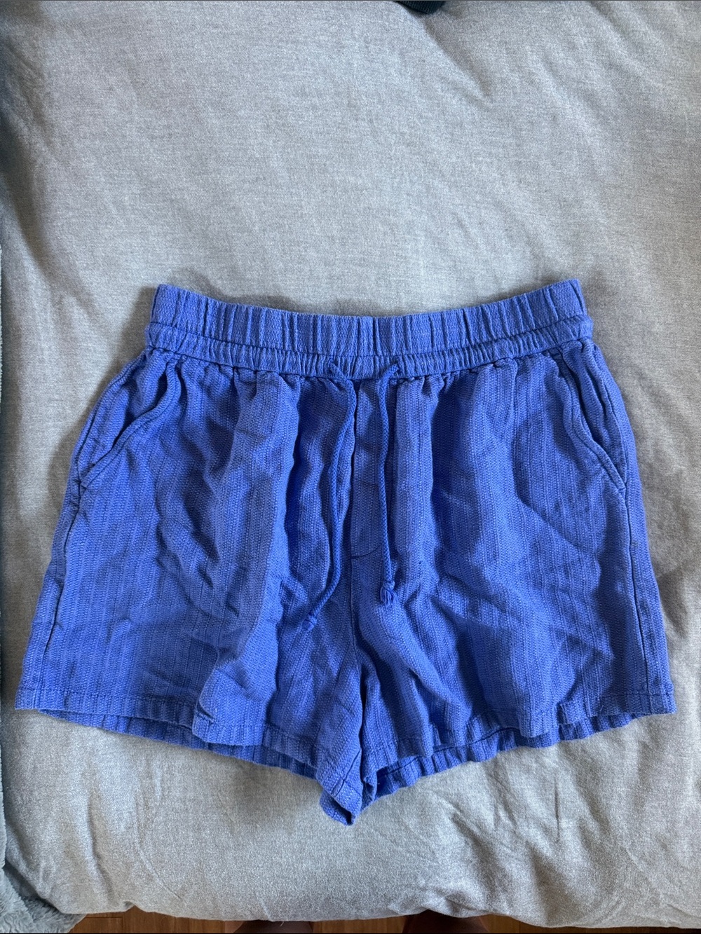 Maeve Cobalt Blue Drawstring Athletic Shorts